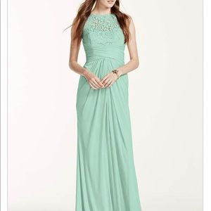 David’s bridal bridesmaids gown